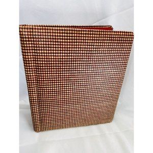 Amfile Basket Willoweave Photograph Album Scrapbook Black Page Mounting Vintage